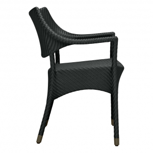 Кресло плетеное JANUS et Cie Amari алюминий, искусственный ротанг лавовый Фото 4