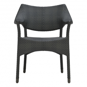 Кресло плетеное JANUS et Cie Amari алюминий, искусственный ротанг лавовый Фото 5