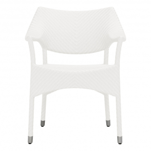 Кресло плетеное JANUS et Cie Amari алюминий, искусственный ротанг снежный Фото 3