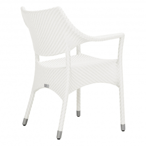 Кресло плетеное JANUS et Cie Amari алюминий, искусственный ротанг снежный Фото 4