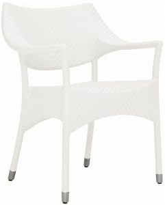 Кресло плетеное JANUS et Cie Amari алюминий, искусственный ротанг снежный Фото 1