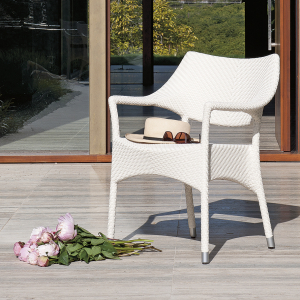 Кресло плетеное JANUS et Cie Amari алюминий, искусственный ротанг известняковый Фото 15