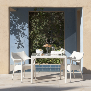 Кресло плетеное JANUS et Cie Amari алюминий, искусственный ротанг лавовый Фото 10
