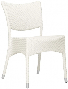 Стул плетеный JANUS et Cie Amari алюминий, искусственный ротанг известняковый Фото 1