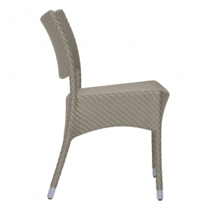 Стул плетеный JANUS et Cie Amari алюминий, искусственный ротанг палладиевый саржевый Фото 3