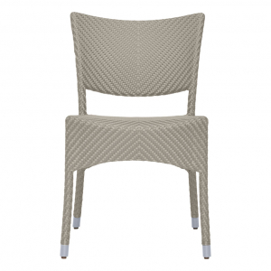 Стул плетеный JANUS et Cie Amari алюминий, искусственный ротанг палладиевый саржевый Фото 4