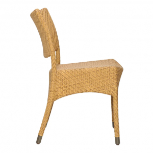 Стул плетеный JANUS et Cie Amari алюминий, искусственный ротанг карамельный Фото 3