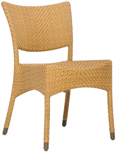 Стул плетеный JANUS et Cie Amari алюминий, искусственный ротанг карамельный Фото 1