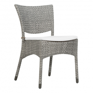 Стул плетеный JANUS et Cie Amari алюминий, искусственный ротанг дымчатый Фото 6