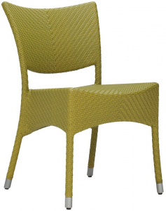 Стул плетеный JANUS et Cie Amari алюминий, искусственный ротанг бамбуковый зеленый Фото 1