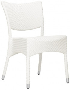 Стул плетеный JANUS et Cie Amari алюминий, искусственный ротанг снежный Фото 1