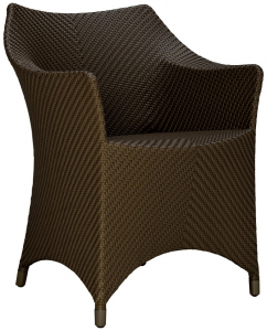 Кресло плетеное JANUS et Cie Amari алюминий, искусственный ротанг бронзовый Фото 1