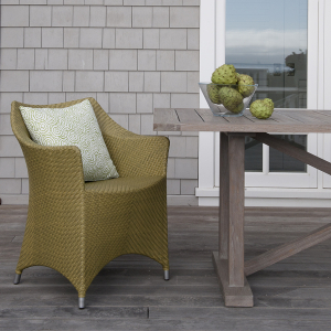 Кресло плетеное JANUS et Cie Amari алюминий, искусственный ротанг бамбуковый зеленый Фото 9