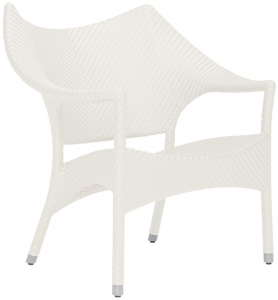 Кресло лаунж плетеное JANUS et Cie Amari алюминий, искусственный ротанг известняковый Фото 1