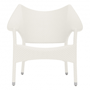 Кресло лаунж плетеное JANUS et Cie Amari алюминий, искусственный ротанг известняковый Фото 4