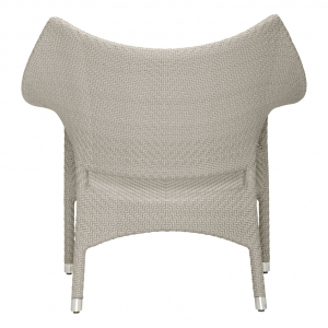 Кресло лаунж плетеное JANUS et Cie Amari алюминий, искусственный ротанг палладиевый саржевый Фото 4