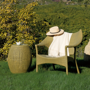 Кресло лаунж плетеное JANUS et Cie Amari алюминий, искусственный ротанг бронзовый Фото 12
