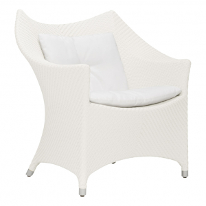 Кресло лаунж плетеное JANUS et Cie Amari алюминий, искусственный ротанг известняковый Фото 5