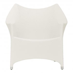 Кресло лаунж плетеное JANUS et Cie Amari алюминий, искусственный ротанг известняковый Фото 3