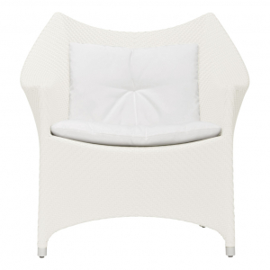 Кресло лаунж плетеное JANUS et Cie Amari алюминий, искусственный ротанг известняковый Фото 6