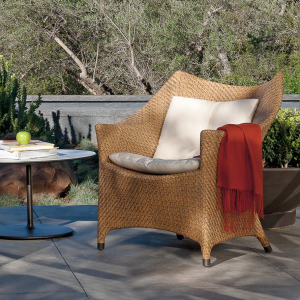Кресло лаунж плетеное JANUS et Cie Amari алюминий, искусственный ротанг дымчатый Фото 17