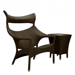 Кресло лаунж плетеное JANUS et Cie Amari алюминий, искусственный ротанг бронзовый Фото 7