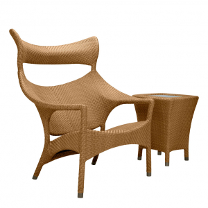 Кресло лаунж плетеное JANUS et Cie Amari алюминий, искусственный ротанг карамельный Фото 7