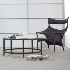 Кресло лаунж плетеное JANUS et Cie Amari алюминий, искусственный ротанг бронзовый Фото 10