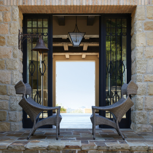 Кресло лаунж плетеное JANUS et Cie Amari алюминий, искусственный ротанг известняковый Фото 11