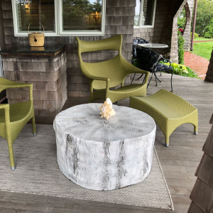 Кресло лаунж плетеное JANUS et Cie Amari алюминий, искусственный ротанг известняковый Фото 24