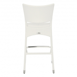 Стул барный плетеный JANUS et Cie Amari алюминий, искусственный ротанг известняковый Фото 3