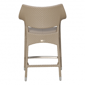 Кресло полубарное плетеное JANUS et Cie Amari алюминий, искусственный ротанг палладиевый саржевый Фото 3