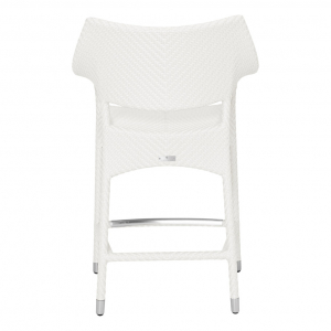 Кресло полубарное плетеное JANUS et Cie Amari алюминий, искусственный ротанг снежный Фото 3