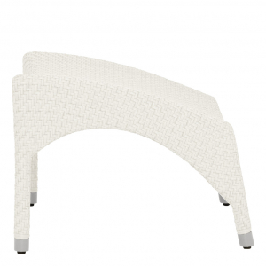 Подставка для ног плетеная JANUS et Cie Amari алюминий, искусственный ротанг известняковый Фото 4
