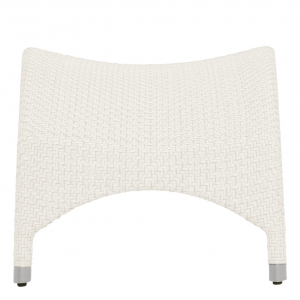 Подставка для ног плетеная JANUS et Cie Amari алюминий, искусственный ротанг известняковый Фото 3