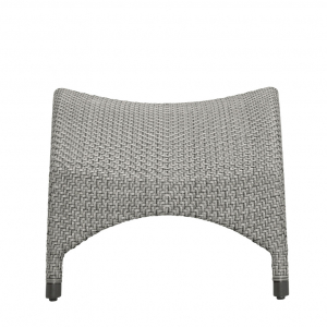 Подставка для ног плетеная JANUS et Cie Amari алюминий, искусственный ротанг дымчатый Фото 3