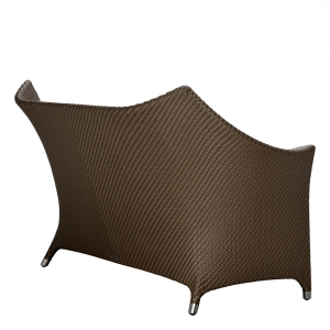 Диван двухместный плетеный JANUS et Cie Amari алюминий, искусственный ротанг бронзовый Фото 3