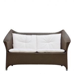 Диван двухместный плетеный JANUS et Cie Amari алюминий, искусственный ротанг бронзовый Фото 5