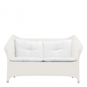 Диван двухместный плетеный JANUS et Cie Amari алюминий, искусственный ротанг известняковый Фото 5