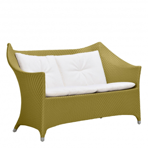 Диван двухместный плетеный JANUS et Cie Amari алюминий, искусственный ротанг бамбуковый зеленый Фото 6