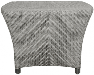 Столик плетеный кофейный JANUS et Cie Amari алюминий, искусственный ротанг дымчатый Фото 1