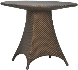 Стол плетеный обеденный JANUS et Cie Amari алюминий, искусственный ротанг бронзовый Фото 1