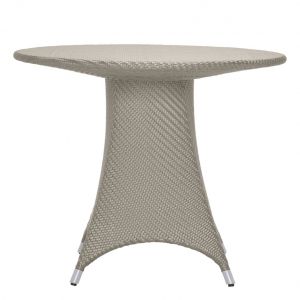 Стол плетеный обеденный JANUS et Cie Amari алюминий, искусственный ротанг палладиевый саржевый Фото 3