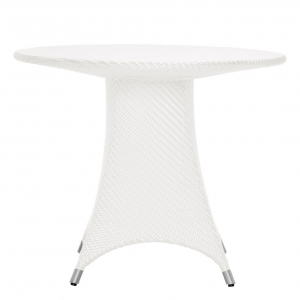 Стол плетеный обеденный JANUS et Cie Amari алюминий, искусственный ротанг снежный Фото 3