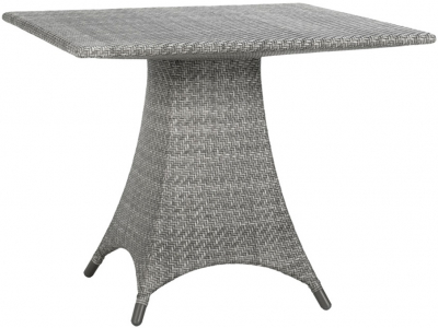 Стол плетеный обеденный JANUS et Cie Amari алюминий, искусственный ротанг дымчатый Фото 1