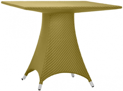 Стол плетеный обеденный JANUS et Cie Amari алюминий, искусственный ротанг бамбуковый зеленый Фото 1