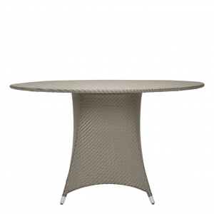 Стол плетеный обеденный JANUS et Cie Amari алюминий, искусственный ротанг палладиевый саржевый Фото 3