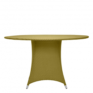 Стол плетеный обеденный JANUS et Cie Amari алюминий, искусственный ротанг бамбуковый зеленый Фото 3