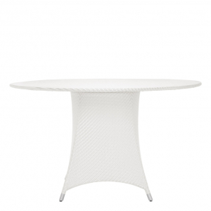 Стол плетеный обеденный JANUS et Cie Amari алюминий, искусственный ротанг снежный Фото 3