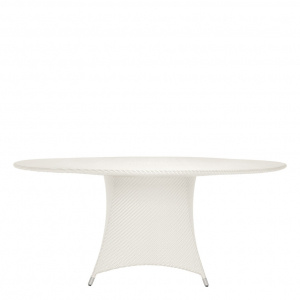Стол плетеный обеденный JANUS et Cie Amari алюминий, искусственный ротанг известняковый Фото 3